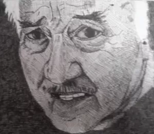 ציור של איש מבוגר