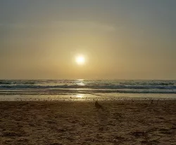 חוף בשקיעה